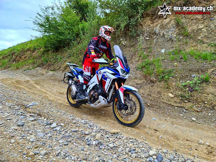 Motorrad Fahrsicherheitskurse Tageskurs MX-Academy Schweiz Schlatt TG für Africa Twin BMW GS KTM