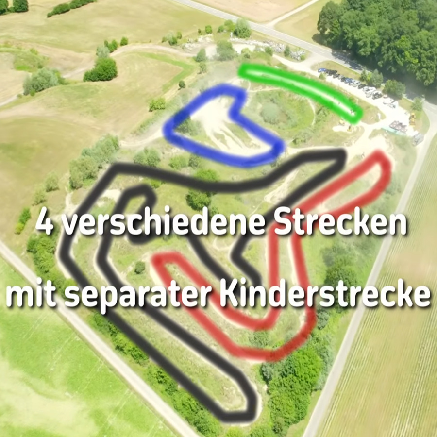 Motocross Motorrad Anfänger Kurse - 4 Strecken