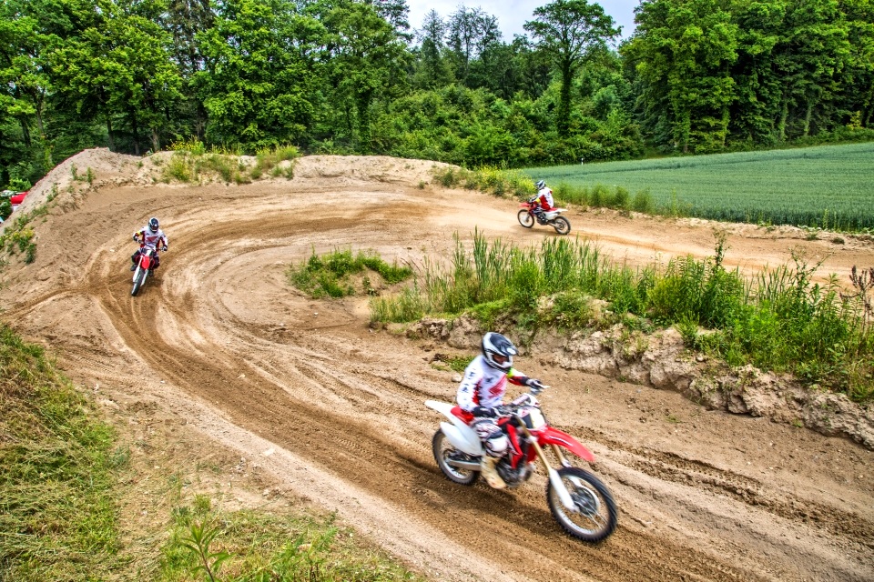 Motocross Motorrad Anfänger CRF250R fahren lernen Afnänger