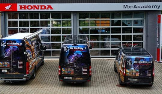 Swiss motocross shop with Honda dealership