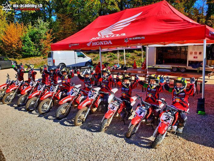 Learning kids motocross at MX-Academy Schlatt TG – Honda CRF for children from age 4